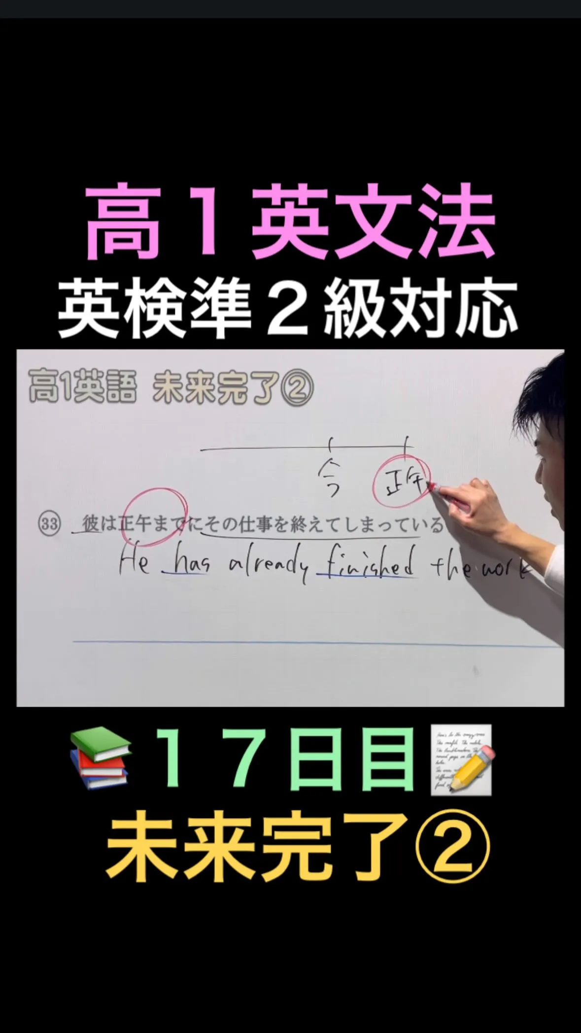 📚 高1英文法｜未来完了②