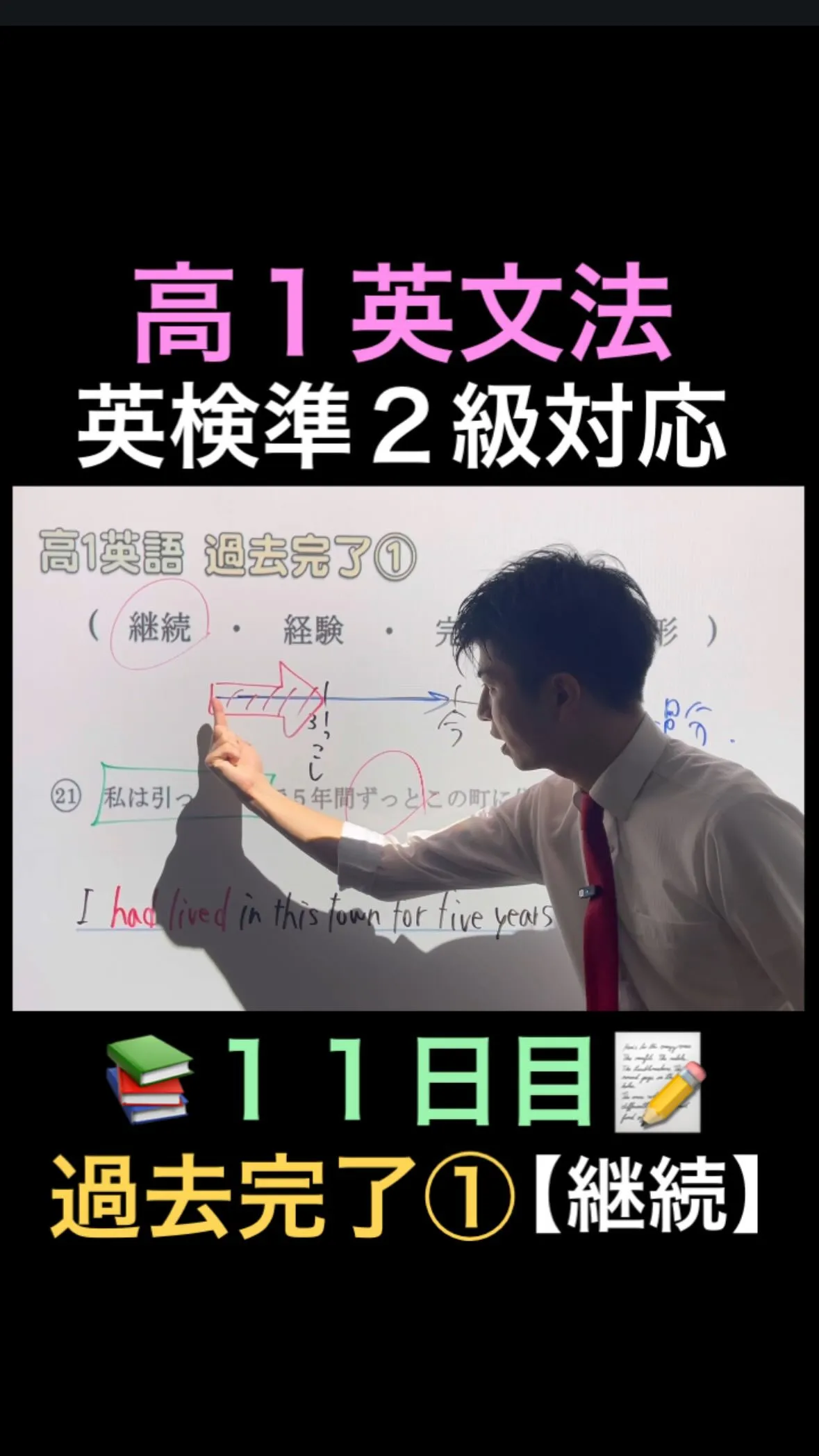 📘【高1英文法11日目｜過去完了①（継続）】